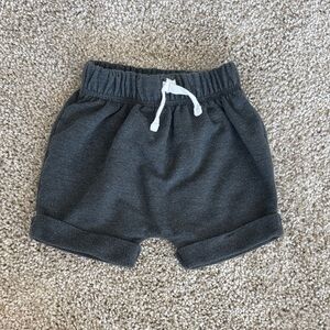 Cat & Jack Dark Gray Baby Shorts with White Drawstring